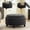 Black, variant on Shaiailed 29.33" Large Round Storage Ottoman with Reversible Tray Top,Round Tufted Storage Ottoman Coffee Table,Blue Round Ottoman,Plush Footstool Ottoman for Living Room