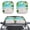 Beach Ocean Palm Tree, variant on XYZCANDO Butterflies Car Front Windshield Sunshades 2 Piece Keeps Vehicle Cool Foldable Block UV Rays Protector Windshield Sun Shade for Cars Trucks SUV