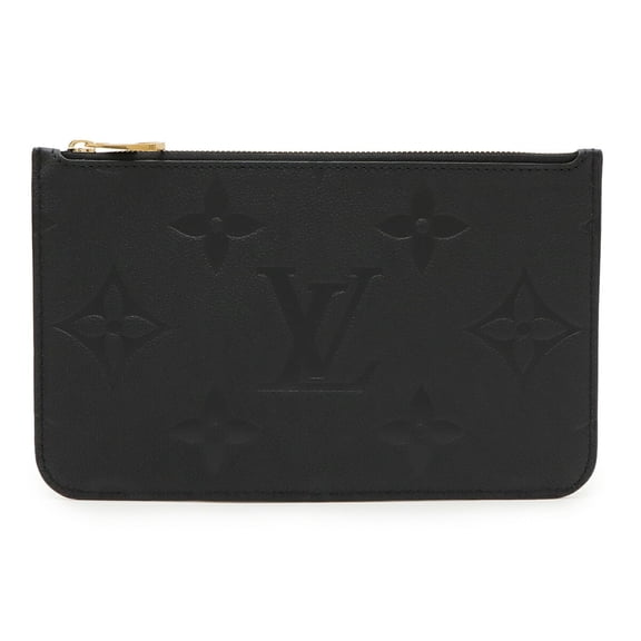 Pre-Owned LOUIS VUITTON Monogram Empreinte Neverfull MM Pouch for (Noir Black) M45685