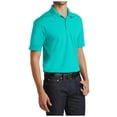 thumbnail image 4 of Yellow Rooster Men's Dry Zone UV Micro Mesh Polo Aquamarine XS, 4 of 4