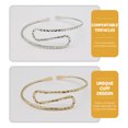 thumbnail image 3 of 2pcs Upper Arm Cuff Open Arm Bracelet Armband Bangle Jewelry for Women, 3 of 5