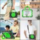 thumbnail image 5 of Funda estándar para iPad de 9.ª, 8.ª y 7.ª generación de 10.2 pulgadas con protector de pantalla, asa giratoria de 360 grados, correa para el hombro y portalápices (negro y verde), 5 of 5