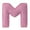M, variant on Pink Letter Plush Pillow Letter Hugging Throw Pillows Decorative Corduroy Initial Letter Shaped Throw Pillows Letter Pillows English Alphabet A to Z for Sofa Bedroom Living Room Decor Home Decoration