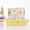 thumbnail image 2 of Gaming Easter Wrapping Paper - Jumbo Sheets, Bunny Gift Wrap with Happy Easter, Rabbits, Easter Eggs, Carrots, Floral and Controllers, for Easter, Spring, 2 of 4
