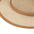 thumbnail image 5 of Jessboyy Sun Hats for Men Breathable Hollow Out Wide Brim Outdoor Hat Adjustable Summer Bucket Hats Travel Vacation Beach Hat Beige, 5 of 6