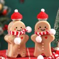 thumbnail image 1 of 2022 creativo hombre de pan de jengibre árbol de Navidad forma de oso lindo taza de bebida de plástico adornos navideños regalo de Navidad juguetes para niños, 1 of 2