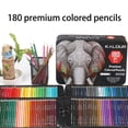 thumbnail image 4 of Lápices , colores profesionales en caja, núcleos suaves, para dibujar, dibujar, sombrear y colorear, lápices vibrantes para - 180 color 180 Coloreado Sunnimix Dibujar lápices de dibujo, 4 of 8