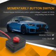 thumbnail image 4 of DCC12V2A Adhesive base push button momentarily action wired switch for automobiles, 4 of 5