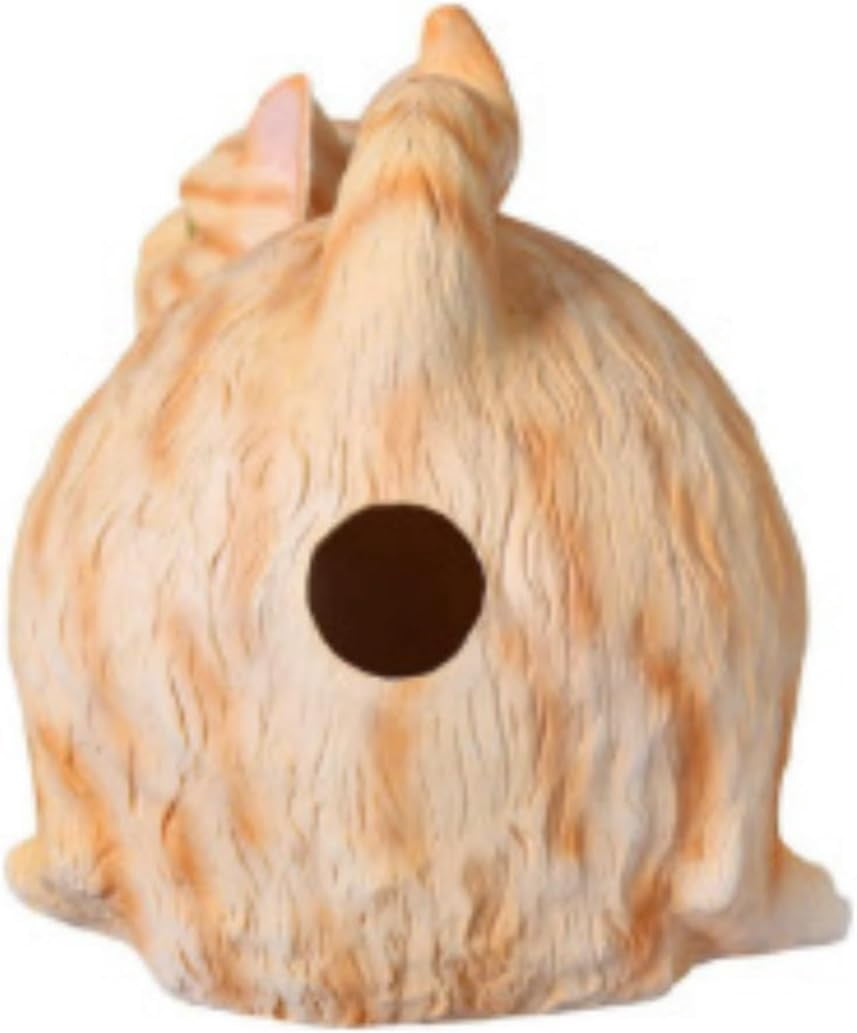 Cat Toilet Paper Holder Funny Cat Tissue Dispenser Cute Resin Tissue Box for Bathroom Kitchen or Bedroom Functional Cat Butt Tissue Holder for Organizing Bathroom Tissues and Paper Towels