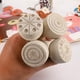 thumbnail image 4 of Juego de sellos de madera para arcilla, sellos de madera para plastilina, herramientas de cerámica con mango de madera, sellos con mango de madera, juego de 4 kits de patrones para modelar, 4 of 7