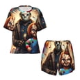 thumbnail image 4 of Lsque Chucky Women's Short-Sleeved Pajama Set - 2 Piece Soft and Lightweight Sleepwear Set-XX-Large, 4 of 9