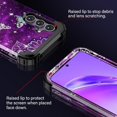 thumbnail image 4 of Casetego for Samsung Galaxy S23 FE 5G Case,Rugged Heavy Duty Shockproof Protection Hard Plastic Bumper+Soft Silicone Rubber Protective Cover for Girls Women,Purple Butterfly, 4 of 8
