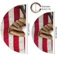 thumbnail image 3 of FMSHPON Vintage Baseball Bat Xmas Christmas Tree Skirt Stand Mat for Holiday Party Decoration Indoor Outdoor 48 inches, 3 of 6