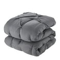 thumbnail image 5 of Sweet Home Collection 8-Piece Pintuck Bed In A Bag Luxury Soft Bedding Set, King, Gray, 5 of 5