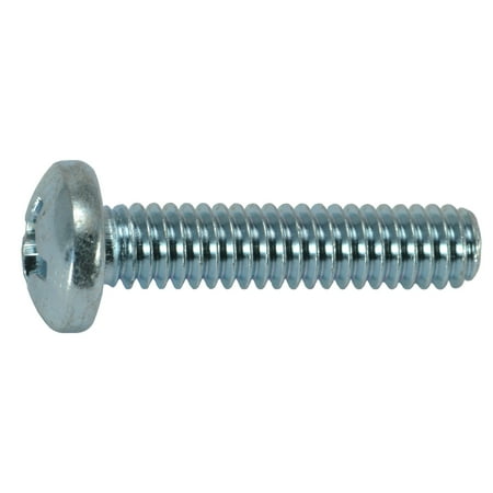 

#12-24 x 1 Zinc Plated Steel Coarse Thread Phillips Pan Head Machine Screws
