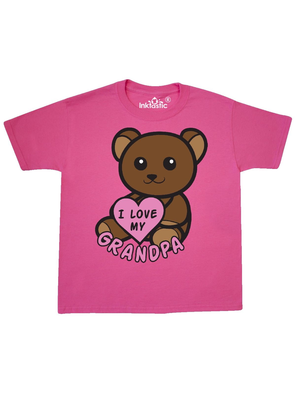 inktastic My Grampa Loves Me Bear and Hearts Baby T-Shirt