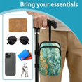 thumbnail image 6 of COEQINE Crutch Bag for Women, Elbow Crutch Pouch Gold Green Marble Broken Leg Crutch Bag, Walking Cane Bag, Forearm Crutch Attachment, Lightweight, for Adults Elderly, 6 of 7