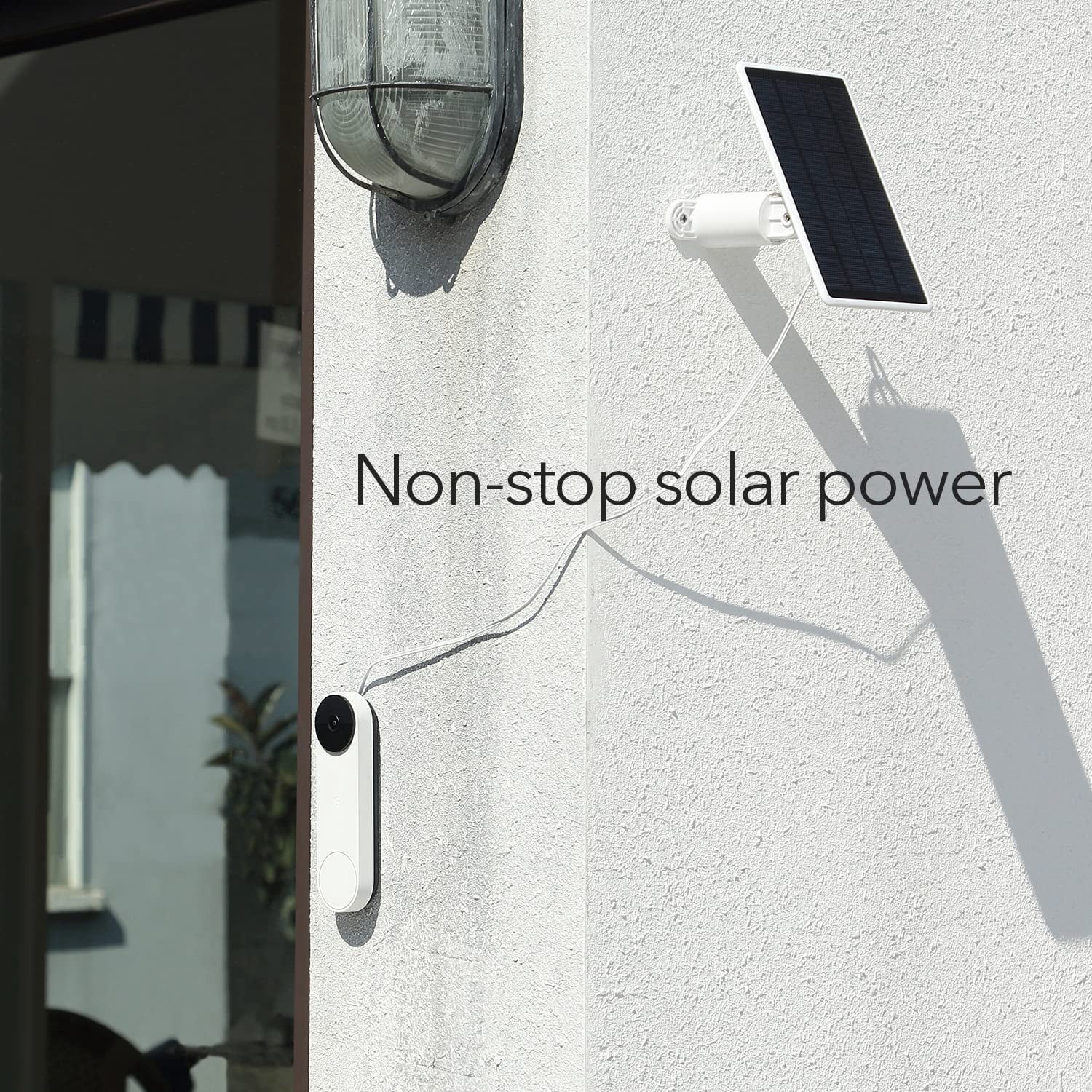 Wasserstein Solar Panel For Google Nest Doorbell - Made for Google Nest