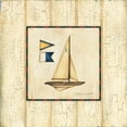 thumbnail image 2 of Marrott, Stephanie 12x12 Black Ornate Wood Framed with Double Matting Museum Art Print Titled - Weathered Boat I, 2 of 4