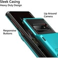 thumbnail image 3 of Case for Galaxy S10 Case Wallet 4 Card Pocket Credit Card Holder Slot Scratch Resistant Dual Layer Protective Bumper Tough Rubber Armor Hard Shell Cover Case for Samsung Galaxy S10 Light Blue, 3 of 11