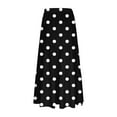 thumbnail image 4 of fatyb Women's Flowy Maxi Skirts High Waist A-Line Skirt Tie Knot Front Summer Elegant Long Skirts for Women, 4 of 6