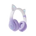 thumbnail image 3 of Auriculares con Luz de Flash LED Lindos Orejas de Gatos Auriculares InaláMbricos con MicróFono NiñOs NiñAs Auriculares de MúSica EstéReo TWS Bluetooth 5.0 B, 3 of 10