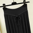 thumbnail image 5 of hotojiny Women's Capri Pajama Pants Plus Size Drawstring Comfy Pj Bottoms High Waist Pleated Sleep Pants Loungewear, 5 of 6
