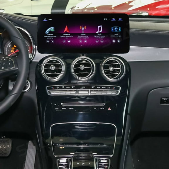 SNATEEN 12.3 inch Touch Screen Car Radio for Mercedes-Benz GLC C Class 2016-2018 GPS Navigation Multimedia Video DVD Carplay Stereo Receiver Head Unit