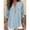 *Light Blue, variant on Women's Spring Summer Linen Blend Top,Solid Color V-Neck Long Sleeve Casual Shirt Light Blue,Womens Plus L