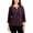Violet - Prune, variante sur JM Collection Blouse Texturée à Enfiler pour Femmes, Noir, Grand