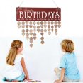 thumbnail image 4 of Wood Birthday Reminder Board Plaque plaque Sign Family DIY Calendar Home Decor, 4 of 6