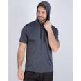 thumbnail image 4 of Real Essentials 3 Pack: Men's Dry Fit Short Sleeve Active Athletic Hoodie Pullover Sweatshirt (Available in Big & Tall), 4 of 7