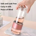 thumbnail image 2 of Glass Infuser, 2026 Upgraded 3-in-1 Design Glass Infuser Built-in Filter Tea Infusifie, Portable Double layered Tea Cup With lid, Suitable For Family, Sports And Travel, 2 of 6