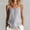 Gray, variant on Womens Cotton Sleeveless Tank Top Round Neck Button Spaghetti Strap Camisole Top Summer Trendy Loose Beach Shirts