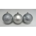 thumbnail image 2 of 3CTS SHATTERPROOF ORNAMENTS 80MM-SILVER, 2 of 3