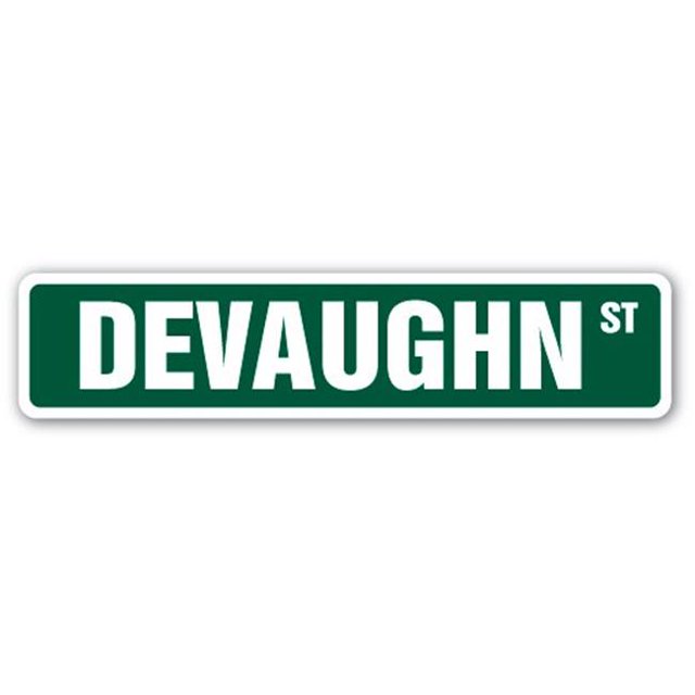 SignMission SS-DEVAUGHN 4 x 18 in. Childrens Name Room Street Sign - Devaughn
