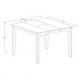 thumbnail image 6 of East West Furniture 7  Pc  counter  height  pub  set-pub  Table  and  6  dinette  Chairs., 6 of 7