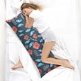 thumbnail image 4 of Garden Body Pillow Cover 20x54 - Floral Bee Artwork Long Pillow Case with Zipper - Soft Breathable Maternity Pillowcase - Full Body Pillow Protector - Aesthetic Bed Pillow Cover, 4 of 6