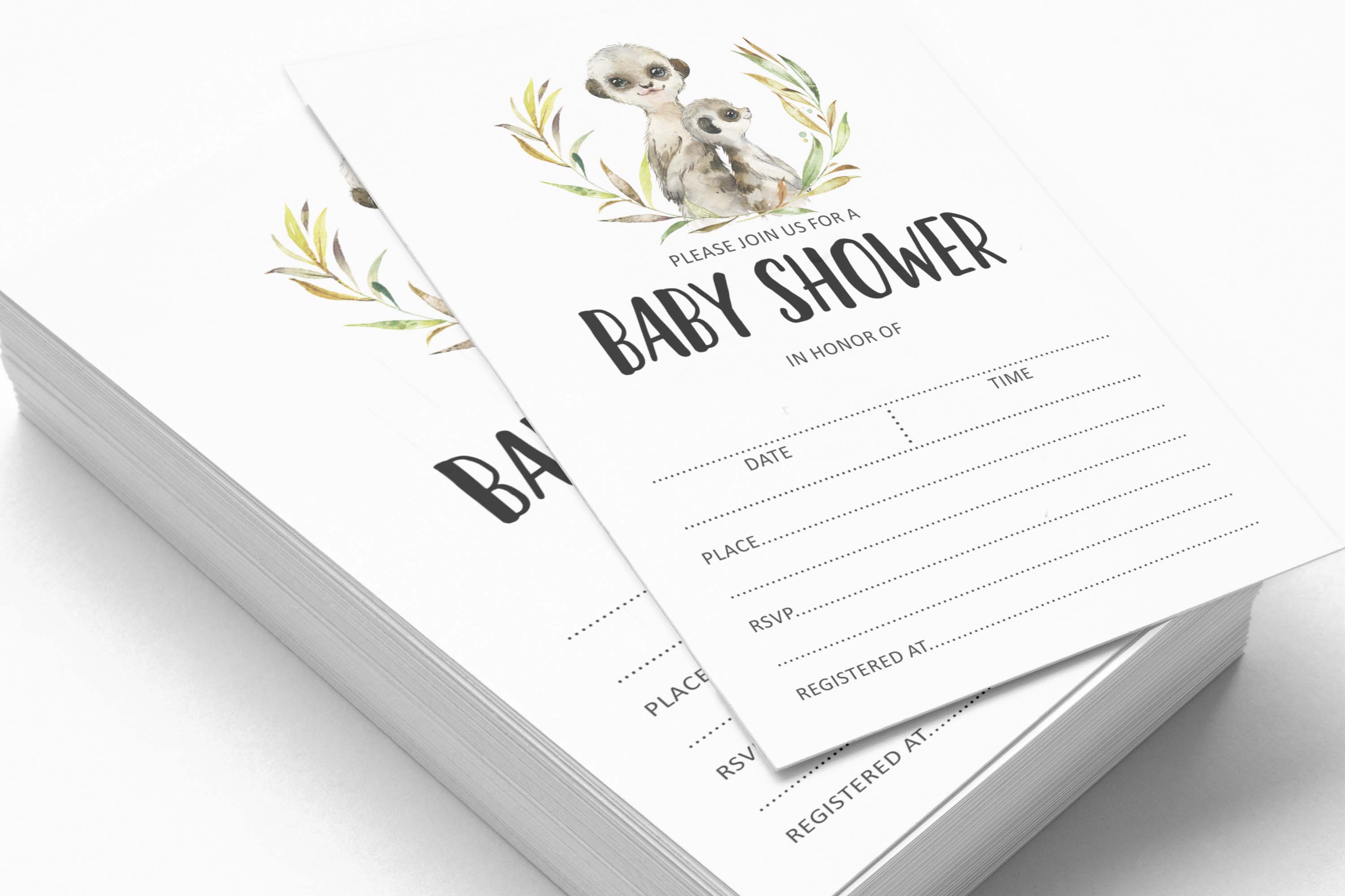 Inkdotpot 30koala baby Baby Shower Invitation Cards Gender Neutral In Blank Invites