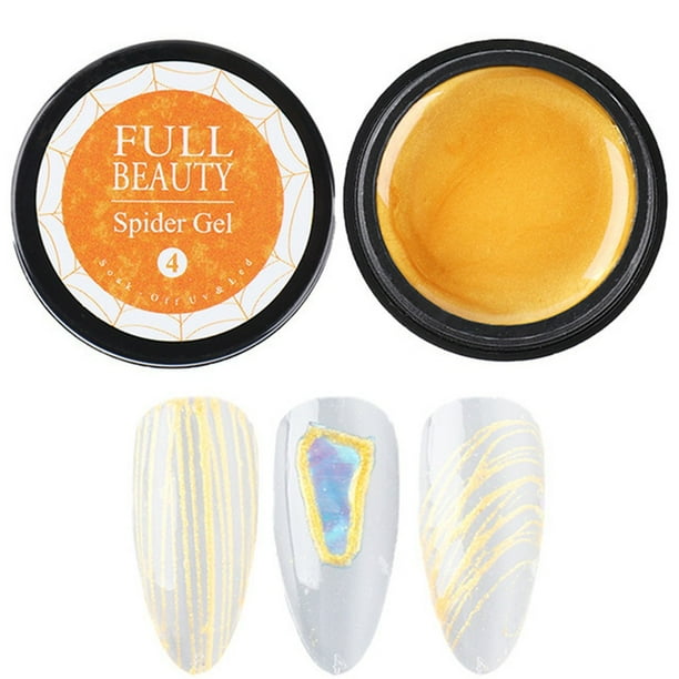 Gel transparente para uñas, esculpidor, para decoración de uñas, esmalte de araña, 6 ml, para pintar telarañas, dibujo de alambre, bolígrafo.