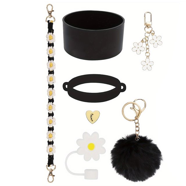 3 Piezas Charms Bota Silicona 7 Juegos Accesorios para Copas Incluye S