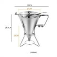thumbnail image 4 of Large Capacity Pancake Batter Dispenser with 3 Nozzle Types for Baking, 4 of 10