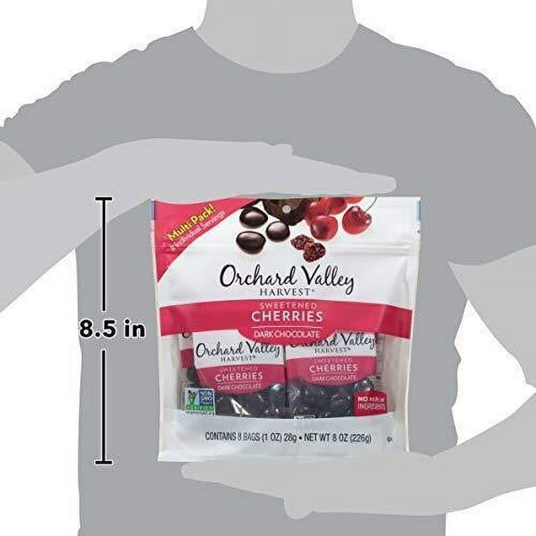 4 pack) Orchard Valley Harvest Dark Chocolate Cherries, 1 oz (Pack