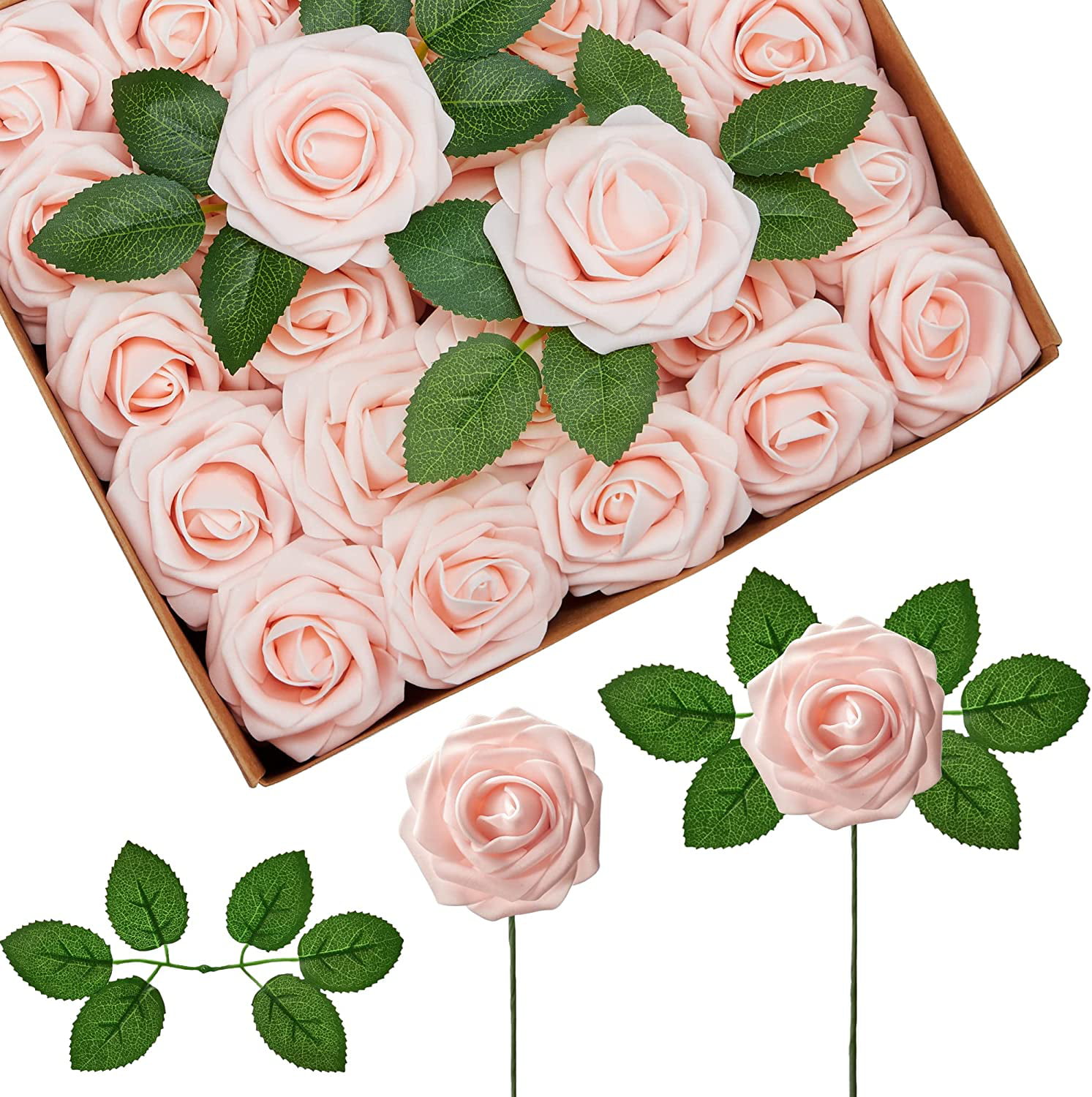 4 PCS Rose Artificial Silk Flowers Bridal Wedding Party Bouquet Home Decor 