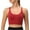 Red, variant on Cotton Bralettes for Women Convertible Bra Feature V-Neck Nursing Bra Style W-733 Red L