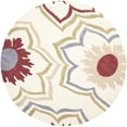thumbnail image 4 of SAFAVIEH Soho Buckley Floral Wool Area Rug, Ivory/Multi, 5' x 8', 4 of 8