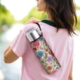 thumbnail image 6 of 20 Oz Pioneer Flower Coffee Tumbler Double Wall Insulated Stainless Steel Water Bottle | Metal Reusable Thermoses Flask with Cup Cap | Leak & Sweat Proof with Anti-Dust Lid, 6 of 7