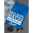 thumbnail image 3 of Made In The Sixties Vintage Classic Some Parts Still In Work Women Blue T-Shirt, Female Medium, 3 of 4