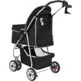 thumbnail image 3 of Frisco Dog & Cat Collapsible Stroller, Black, 3 of 4
