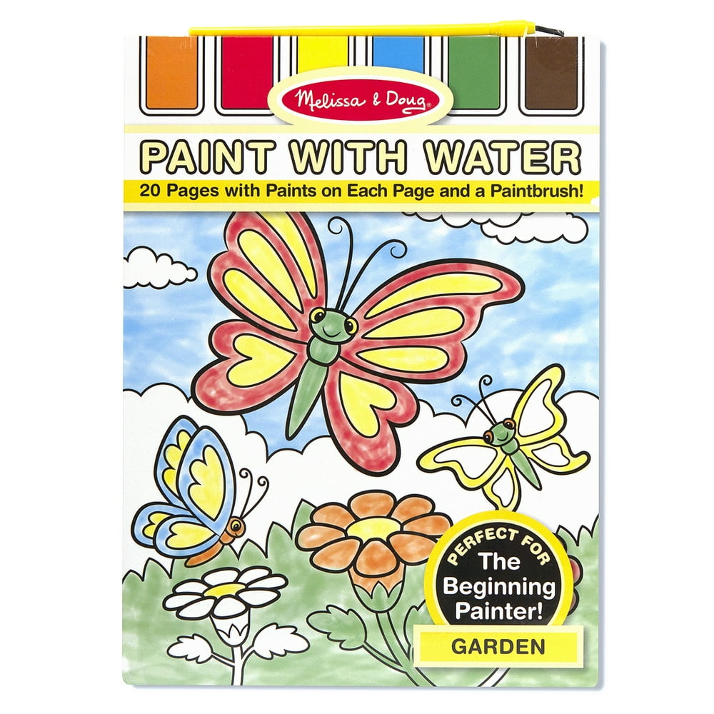 Melissa & Doug Paint With Water Activity Set Garden (20 Pages